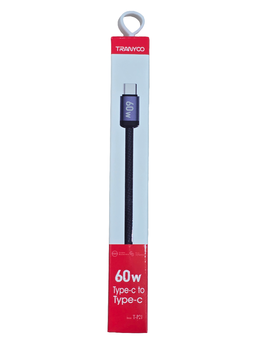 T-P21 Oplaadkabel 1m type C 60w